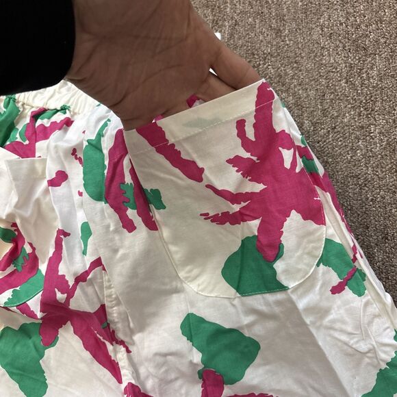 New Vintage 80s 90s SEA DRIFT Cotton Blue Tropical Swim Trunks Shorts L NOS VTG - Picture 9 of 12